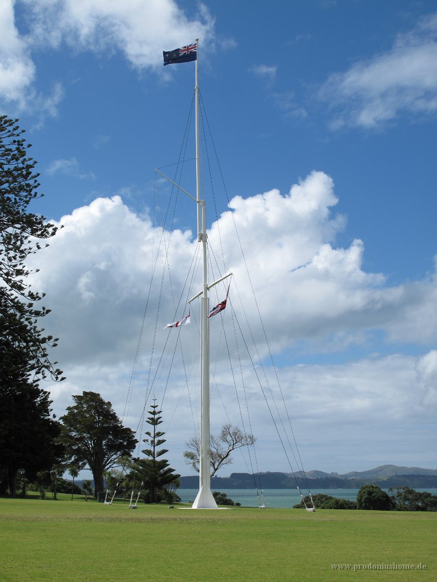 IMG 2385 - Fahnenmast - Waitangi